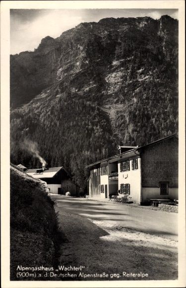 Postcard Ramsau in the Berchtesgadener Land Oberbayern, Alpengasthaus Wachterl, Reiteralpe