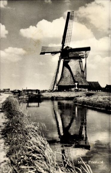 Postcard South Holland Netherlands, Molen Zuidhoek