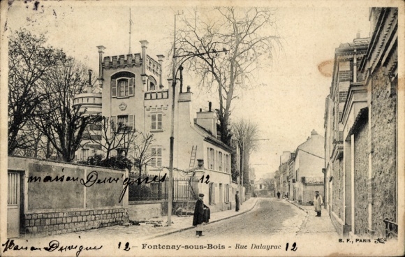 Postcard Fontenay sous Bois Val de Marne, Rue Dalayrac