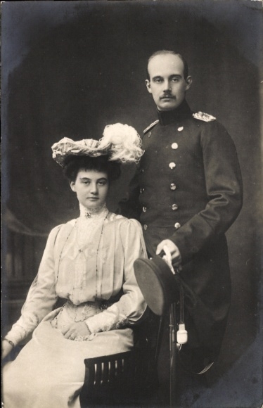 PC Grand Duke Friedrich Franz IV of Mecklenburg Schwerin, Grand Duchess Alexandra, 1905