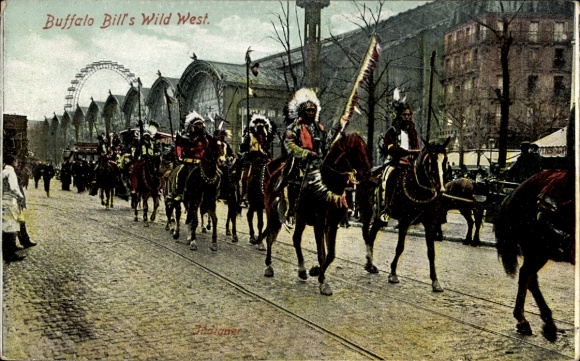 Ak Buffalo Bill's Wild West, Indianer