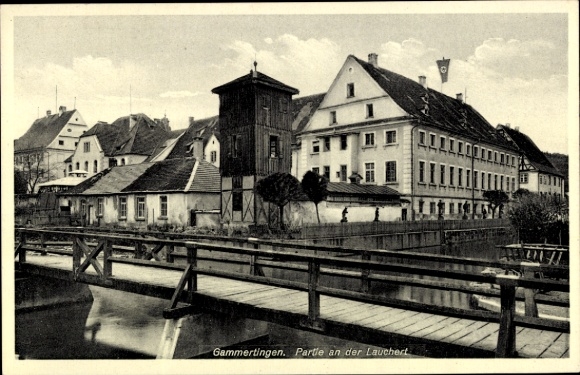 Ak Gammertingen in Württemberg, An der Lauchert