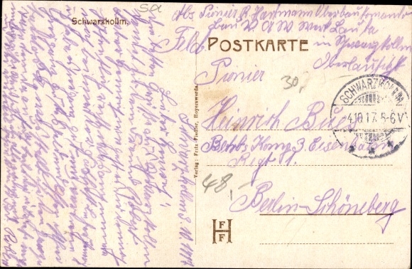 Postcard Schwarzkollm Hoyerswerda in Upper Lusatia, List&#39;s inn and beer publishing house