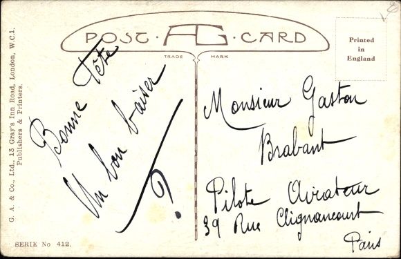 Artist Postcard portrait of a Woman, Woman Reading