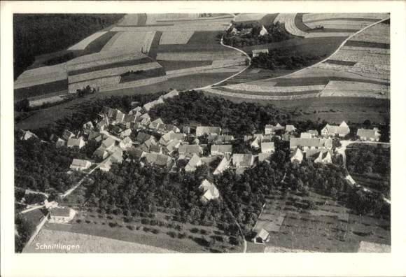Ak Schnittlingen Böhmenkirch in Württemberg, Fliegeraufnahme