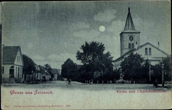 Moonlight PC Friesack in the Mark, Church, Charlottenstrasse