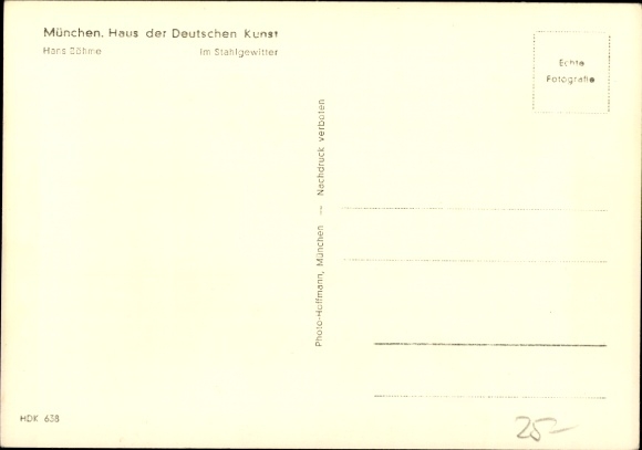 Artist PC Böhme, Hans, Im Stahlgewitter, HDK 638, German Wehrmacht, cavalry