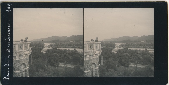Stereo photo Pau Pyrénées Atlantiques, landscape
