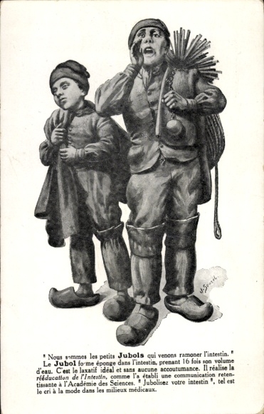 Artist Postcard Two Chimney Sweeps, Humor
