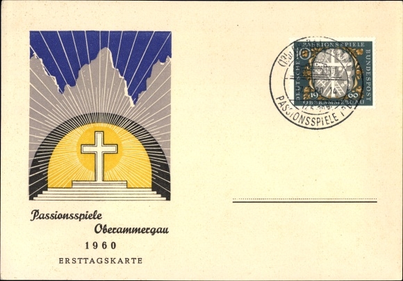 KP Oberammergau w Górnej Bawarii, Passion Play 1960, pierwsza karta dzienna