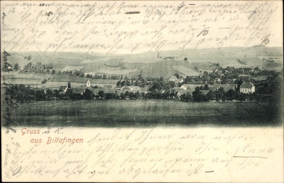 Postcard Billafingen Owingen in the Bodenseekreis Baden, general view