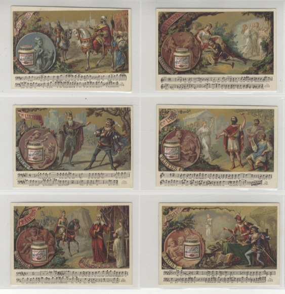 Liebig Pictures Series A 84 Opera Scenes I (with sheet music) 1884