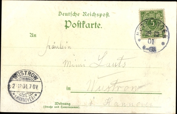 Chromo-Litho Hoheneggelsen Söhlde in Lower Saxony, Hoyermann&#39;s Park, Castle, Gasthof Aschemann