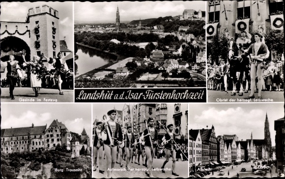 PC Landshut, royal wedding, servants in the procession, Trausnitz Castle, colonel of the ducal. corpse