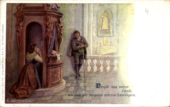 Kunstenaar Ak Döcker, E., Confessional