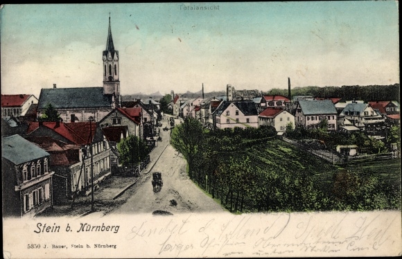 KP Stein koło Norymbergi, widok całkowity, kościół