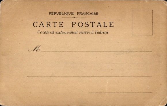 Artist Postcard Man walking with two women in his arms, fan