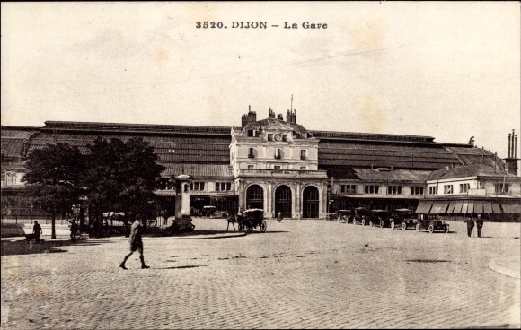 Postcard Dijon Côte d&#39;Or, Dijon Ville station