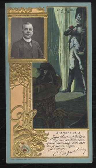 Merchant picture advertising card Lefevre-Utile Lu Art Nouveau, C. Coquelin