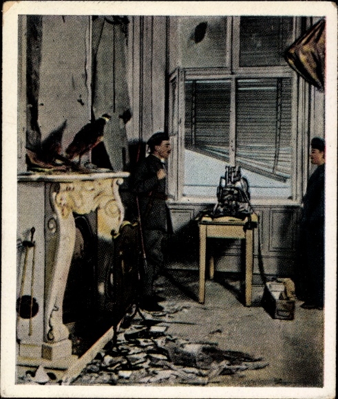 Sammelbild Die Nachkriegszeit Nr. 11 Dez. 1918 Kampf um das Berliner Schloss, MG-Stand