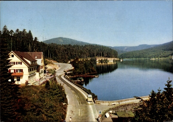 Ak Forbach im Murgtal Schwarzwald Baden, Schwarzenbachtalsperre, Schwarze Talsperre, Waldlands...