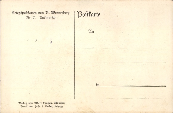 KP artystyczna Wennerberg, Bruno, maszerujący, żołnierze, kobiety, dzieci
