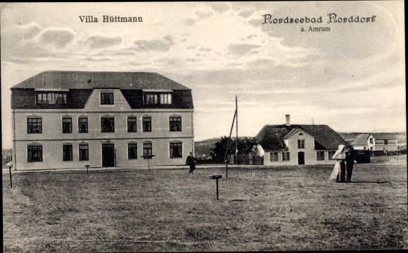 Postcard Norddorf auf Amrum in Nordfriesland, Villa Hüttmann