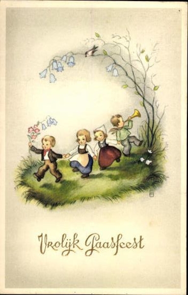 Set of 50 AK Easter chicks, lambs, religion etc.