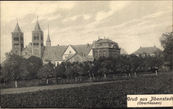 Postcard Ilbenstadt Niddatal in Hesse, castle of the Count of Alt-Leiningen