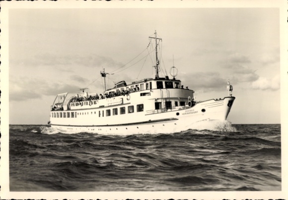Ak MS Seebad Heringsdorf, Witte Vloot Stralsund