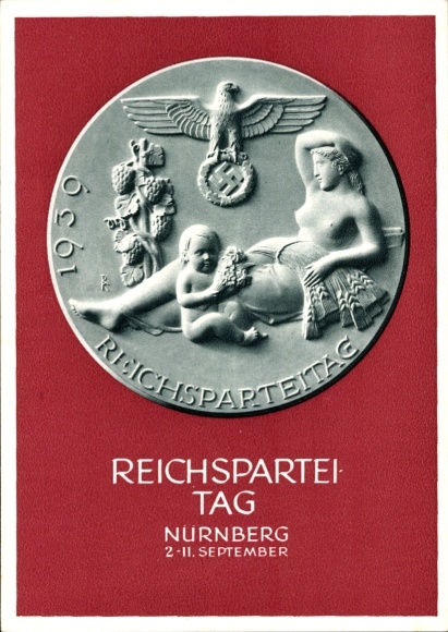 Ganzsachen Ak Nürnberg, Reichsparteitag 1939, Reichsparteitag des Friedens