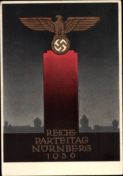 Artist Postcard Klein, Richard, Nazi Party Rally Nuremberg 1936