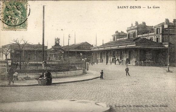 CPA Saint-Denis Seine-Saint-Denis, La Gare