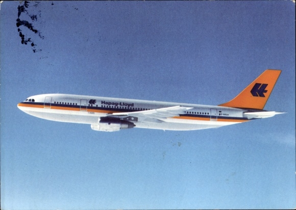 Postcard passenger aircraft of Hapag Lloyd, Airbus A 300 B 4