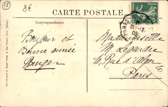 Postcard Acheres Yvelines, Château de la Muette, Forêt de Saint-Germain, Restaurant de la Gare