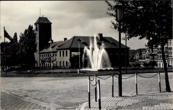 Postcard Eisenberg in Thuringia, Republic Square