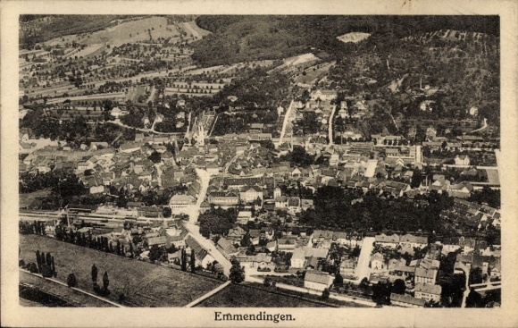 KP Emmendingen im Breisgau Baden, zdjęcie lotnicze