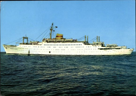 Postcard FDGB holiday ship MS Völkerfreundschaft