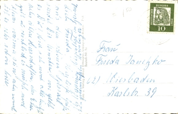 Postcard Hessenthal Mespelbrunn in the Spessart, general view