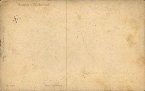 Artist Postcard Thiele, Arthur, Hamster Experiences, A Critical Moment, Eggs, Series 176/2