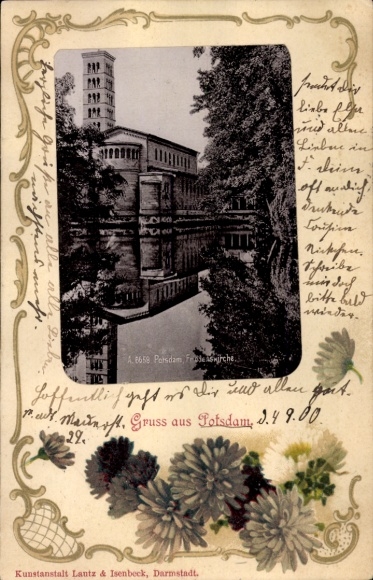 Passepartout Ak Potsdam, Friedenskirche