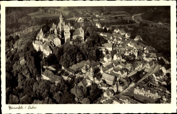 PC Braunfels on the Lahn, aerial photo, castle