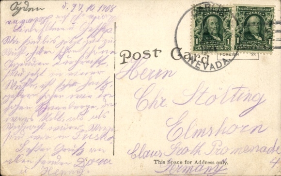 Postcard Railway Overland Limited, Chicago, North Western Ry