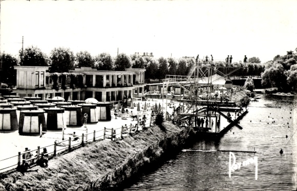 Postcard Maisons Alfort Val de Marne, beach, Cote Jeux