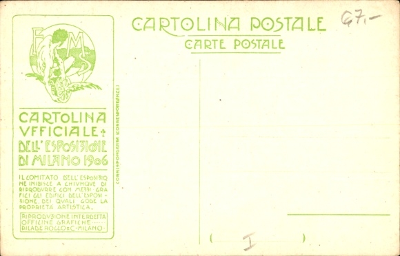 Artist PC Milano Milan Lombardia, Esposizione 1906, Montandon & C, Ponte Chiasso