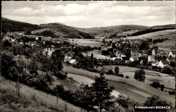 Postcard Bad Endbach in Hessen, view of the town and surroundings