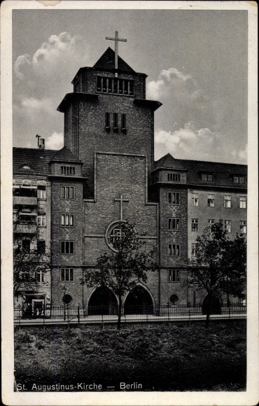 Ak Berlin Pankow, St. Augustinus Kirche