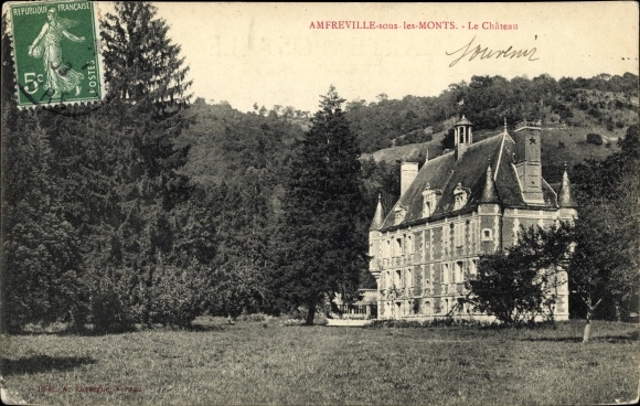 Postcard Amfreville-sous-les-Monts Eure, Le Chateau