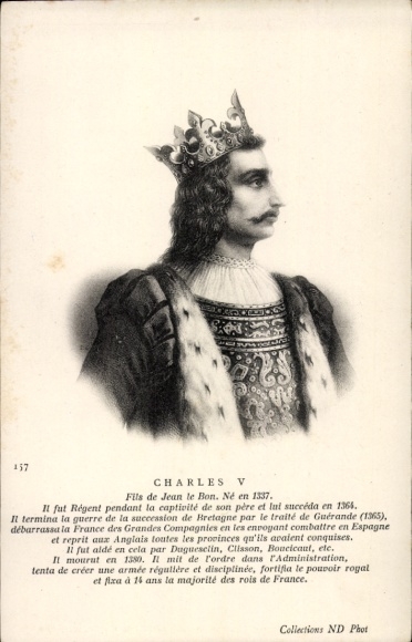 Artist PC Charles V., Fils de Jean le Bon, 1337 à 1380