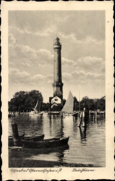 Postcard Chorzelin Easter emergency harbor Świnoujście Świnoujście Pomerania, lighthouse